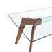 ANGEL CERDA Mesa comedor rectangular cristal Nogal
