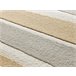 Alfombra geométrica con relieve FLORA - ATTICGO 160x230 Plateado