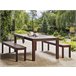Beliani Banco Madera de eucalipto TUSCANIA Marron