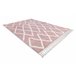 Alfombra BERBER BENI Franjas Bereber Marroquí Shaggy 180x270 Rosa