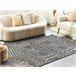 Beliani Alfombra de pelo corto KHENIFRA 140x200 Blanco/ Beige