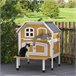 Caseta para Gatos Madera de Abeto PawHut Amarillo