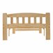 Cama individual de madera maciza Natural