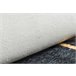 Alfombra lavable ANDRE 1222 Mármol Geométrico 80x150 Negro