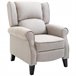 Sillón Relax Tela, Metal, Madera, Espuma HOMCOM Gris