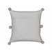 Beliani Cojín decorativo OCOTEA Gris