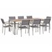 Beliani Conjunto de comedor GROSSETO Gris Claro