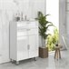 Mueble Auxiliar Baño Melamina de Madera kleankin Blanco