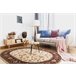Alfombra de lana OMEGA oval ARIES flores 200x300 Marron