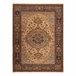 Alfombra KESHAN franjas Rosetón oriental 7519/53555 80x145 Marron