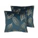 Beliani Cojín decorativo FREESIA 45x45 Azul/ Verde