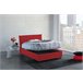 Cama plaza y media en tela Rojo