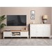 Beliani Mueble TV ATOCA Beliani Mueble TV ATOCA Blanco/ Beige