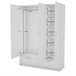Armario OSLO puertas batientes y 2 cajones144x200cm blanco Blanco