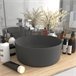 Lavabo de lujo redondo cerámica Gris Oscuro