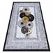 Alfombra lavable MIRO 51130.807 círculos marco 120x170 Gris