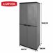 Curver Armario alto resina 3 estantes Gris