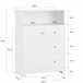 Armario para baño con 1 Puerta y 3 Cajones BZR107-W SoBuy Blanco