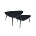 Set 2 mesas de centro nido Onix 150x80 Negro