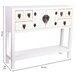 Aparador de madera de 6 cajones y 2 puertas Blanco