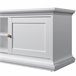 Mueble TV 2 puertas laminado blanco PARIS Blanco