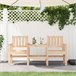 Banco de madera para Jardín con mesita 175x55 Blanco