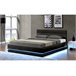 Cama con LED 191x213 Negro