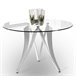 Mesa de Comedor Circular - Modelo TESLA Transparente