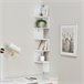 [en.casa] Estantería de pared diseño retro Blanco