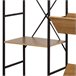Max Home Estantería madera 11 estantes Negro/ Madera