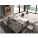 ANGEL CERDA Mesa comedor extensible rectangular mármol porcelánico y nogal 200x90 ANGEL CERDA Mesa comedor extensible rectangular mármol porcelánico y nogal 200x90 Natural/ Blanco