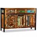 Aparador de madera reciclada maciza estilo vintage 4402181 Marron