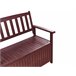 Beliani Banco Madera de acacia SOVANA Rojo