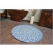 Alfombra de cuerda sisal FLAT círculo Vidriero 120x120 Azul