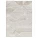 Alfombra geométrica con relieve NUMA - ATTICGO 200x290 Crema