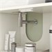 Mueble bajo Lavabo MDF, Melamina de Madera HOMCOM, hogar - baño Crudo