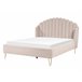 Beliani Cama con somier Poliéster AMBILLOU 157x214 Beige
