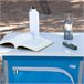 Aktive Armario de tela plegable camping c/4 niveles Azul