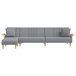 Sofá Cama En Forma De L Gris