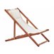 Beliani Tumbona AVELLINO Blanco/ Beige