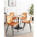 Beliani Silla de comedor POWELL Beliani Silla de comedor POWELL Naranja