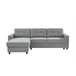 Chaise longue CIAN reversible 3 plazas gris Gris