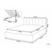 Beliani Cama con somier Poliéster DREUX 151x214 Azul