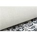 Alfombra lavable ANDRE 1072 Rosetón vintage 120x170 Blanco/ Gris