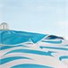 Aktive sombrilla de playa antiviento 8 varillas olas playa 220x220 Blanco/ Azul