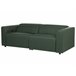 Beliani Sofá de 2 plazas Poliéster ULVEN Verde Oscuro