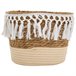 Cesto de fibra natural y algodón Cesto de fibra natural y algodón Multicolor