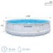 Piscina desmontable circular Chevron Prism Frame INTEX Gris
