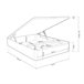 Canapé Luxury Plus 3D 135x190 Blanco