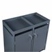Cobertizo Valkeakoski para 2 cubos de basura de 120L acero Gris